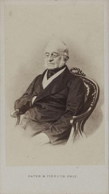 Portrait of Count Karl Robert Nesselrode (1780-1862), ca 1860. Creator: Photo studio Mayer & Pierson
