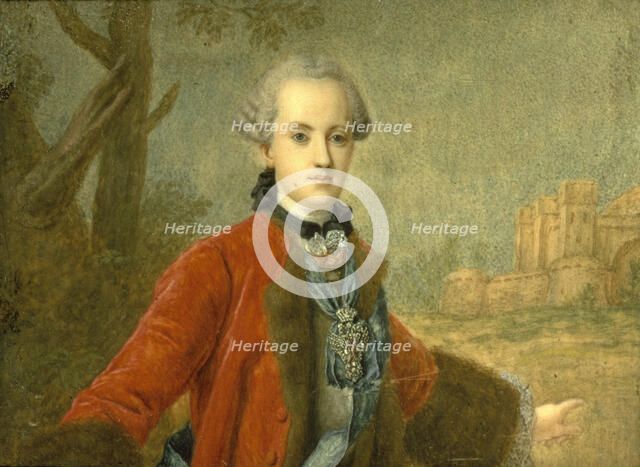 Portrait of Count Kirill Razumovsky (1728-1803), the last Hetman of Ukraine, Mid of the 18th cen.. Artist: Anonymous, 18th century  