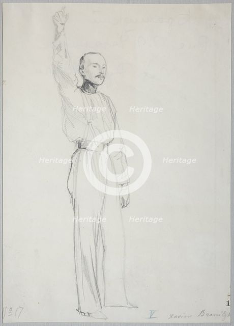 Portrait of Count Ksawery Korczak-Branicki (1814-1879), c. 1840. Artist: Gagarin, Grigori Grigorievich (1810-1893)