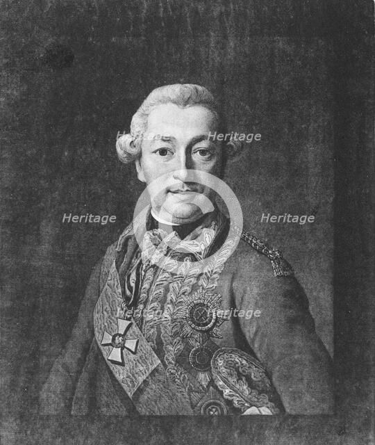 Portrait of Count Ivan Petrovich Saltykov (1730–1805), Mid of the 18th cen.. Artist: Anonymous  
