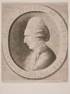 Portrait of Count Johann Friedrich Struensee (1737-1772), 1772. Creator: Kleve, Terkel (1743-1797)