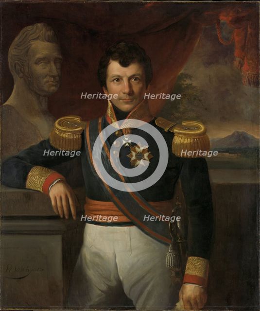 Portrait of Count Johannes van den Bosch (1780-1844), 1836. Creator: Saleh, Raden (1811-1880).