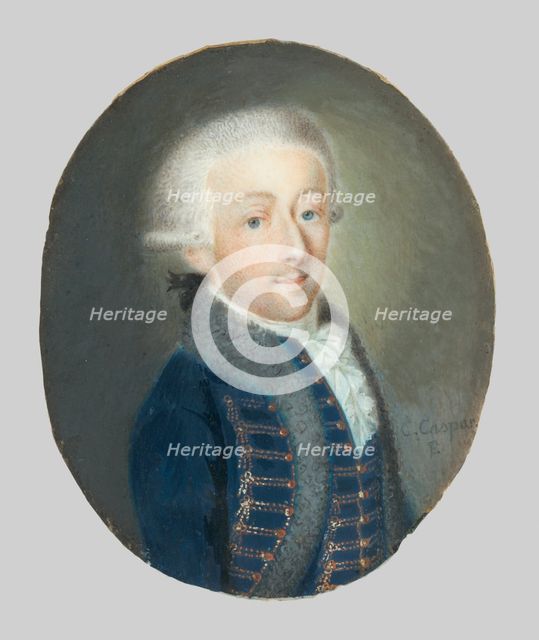 Portrait of Count Joseph Szapáry, c1790. Creator: Karl Caspar.