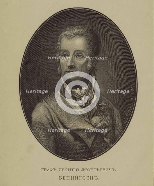 Portrait of Count Levin (Leonty) August Theophil von Bennigsen (1745-1826). Artist: Anonymous  