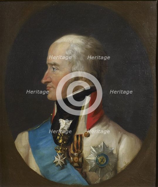Portrait of Count Levin (Leonty) August Theophil von Bennigsen (1745-1826), c. 1810. Artist: Stroely (Stroehling), Peter Eduard (1768-1826)