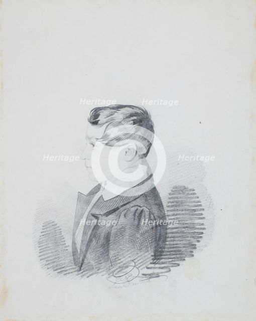 Portrait of Count Leonid Mikhailovich Golitsyn (1806-1860), 1830s. Creator: Hampeln, Carl, von (1794-after 1880).