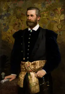 Portrait of Count Ludwik Wodzicki (1834-1894), Marshal of the Galician Seym, 1880. Creator: Henryk Siemiradzki