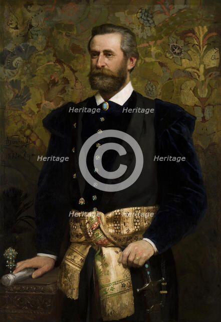 Portrait of Count Ludwik Wodzicki (1834-1894), Marshal of the Galician Seym, 1880. Creator: Henryk Siemiradzki.