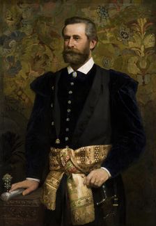Portrait of Count Ludwik Wodzicki (1834-1894), Marshal of the Galician Seym, 1880. Creator: Henryk Siemiradzki