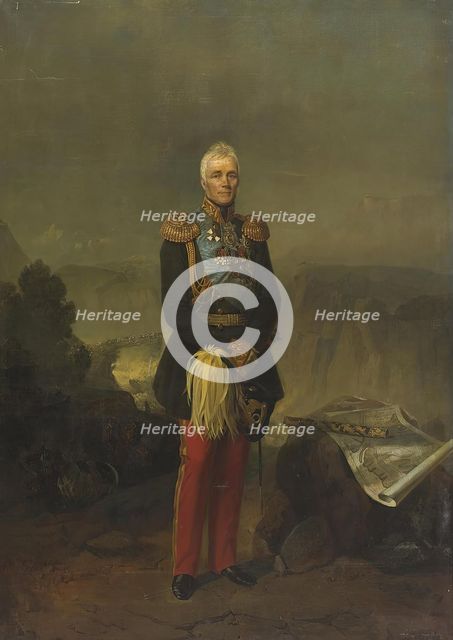 Portrait of Count M.S. Vorontsov, 1869. Creator: Georg von Bothmann.