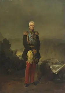 Portrait of Count M.S. Vorontsov, 1869. Creator: Georg von Bothmann