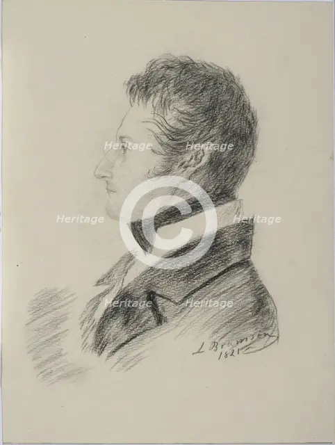 Portrait of Count Matvey Yuryevich Vilyegorsky (1794-1866), 1821. Artist: Bramson, Ludwig (Leo) (?-1853)