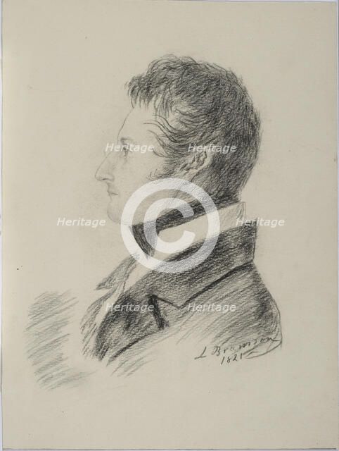 Portrait of Count Matvey Yuryevich Vilyegorsky (1794-1866), 1821. Artist: Bramson, Ludwig (Leo) (?-1853)