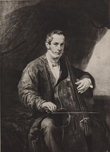 Portrait of Count Matvey Yuryevich Vilyegorsky (1794-1866) with Cello (nach K, Briullow), 1904