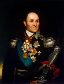 Portrait of Count Matvei Ivanovich Platov (1757-1818), 1814. Creator: Phillips, Thomas (1770-1845)