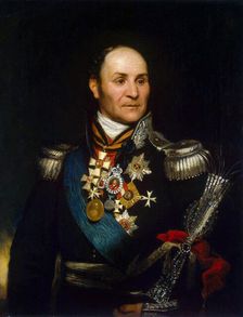 Portrait of Count Matvei Ivanovich Platov (1757-1818), 1814. Creator: Phillips, Thomas (1770-1845)