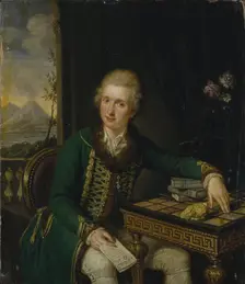 Portrait of Count Michael Johann von der Borch (1751-1810). Artist: Guttenbrunn, Ludwig (1750-1819)