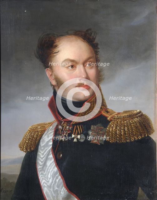 Portrait of Count Mikhail Fyodorovich Orlov (1788-1842), ca 1818. Artist: Riesener, Henri-Françoiss (1767-1828)