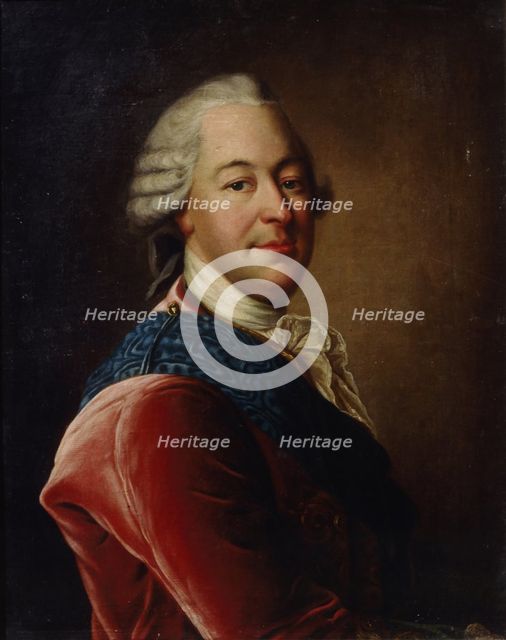 Portrait of Count Mikhail Illarionovich Vorontsov (1714-1767), Mid of the 18th cen.. Artist: Tocqué, Louis (1696-1772)