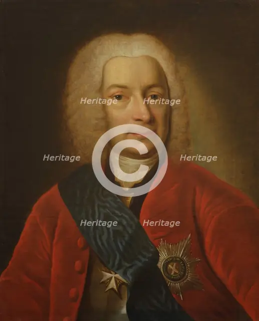 Portrait of Count Mikhail Petrovich Bestuzhev-Ryumin (1688-1760), Second Half of the 18th cen. Creator: Anonymous.