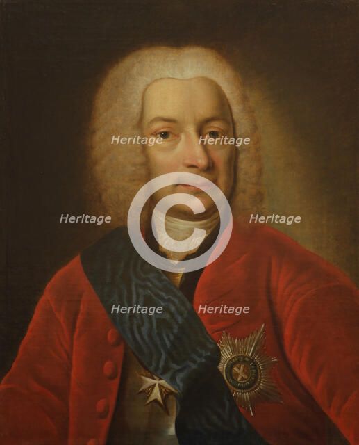 Portrait of Count Mikhail Petrovich Bestuzhev-Ryumin (1688-1760), Second Half of the 18th cen. Creator: Anonymous.