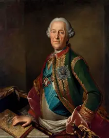 Portrait of Count Munnich, 1750. Creator: Heinrich Buchholz