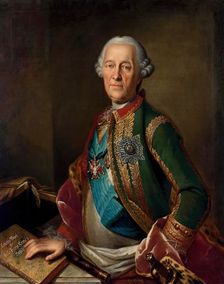 Portrait of Count Munnich, 1750. Creator: Heinrich Buchholz