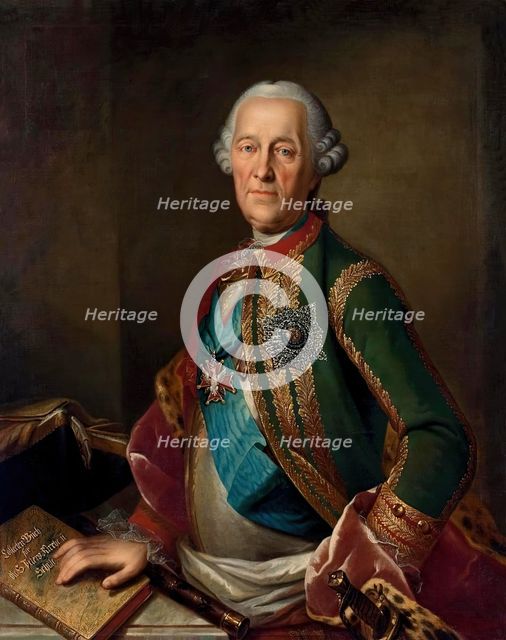 Portrait of Count Munnich, 1750. Creator: Heinrich Buchholz.