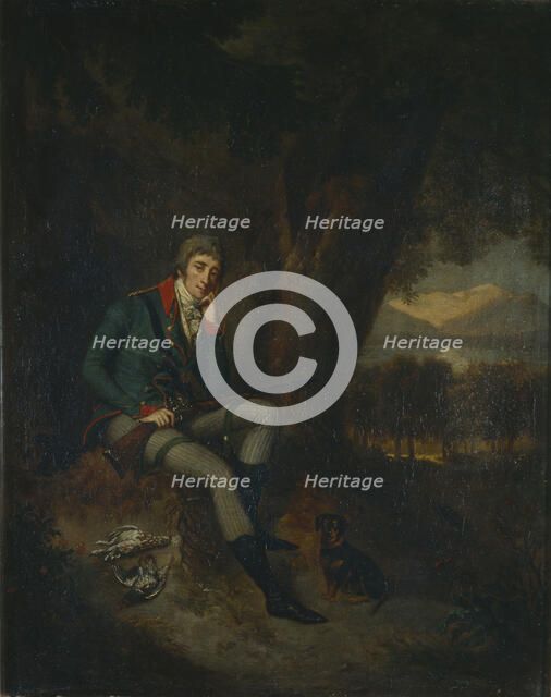 Portrait of Count Nikita Petrovich Panin (1770-1837) in Hunting Dress. Artist: Guttenbrunn, Ludwig (1750-1819)