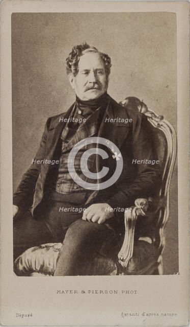 Portrait of Count Nikolai Alexeyevich Orlov (1827-1885), c. 1875. Creator: Photo studio Mayer & Pierson.
