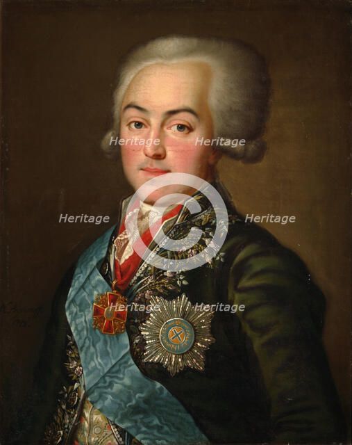 Portrait of Count Nikolai Petrovich Sheremetev (1751-1809), 1798. Artist: Argunov, Nikolai Ivanovich (1771-after 1829)