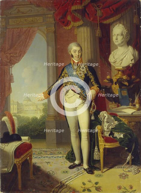 Portrait of Count Nikolai Petrovich Sheremetev (1751-1809), 1819. Artist: Borovikovsky, Vladimir Lukich (1757-1825)