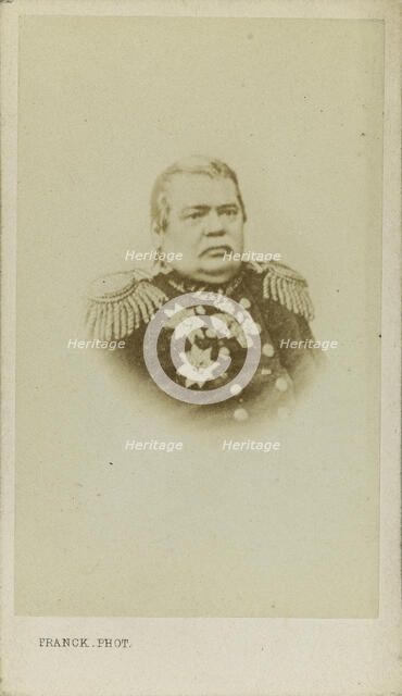 Portrait of Count Nikolay Muravyov-Amursky (1809-1881), ca 1865. Creator: Franck (François Gobinet de Villechole) (1816-1906).