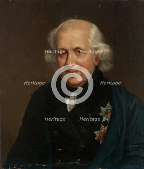Portrait of Count Nikolay Semyonovich Mordvinov (1754-1845), 1826-1829. Artist: Anonymous  