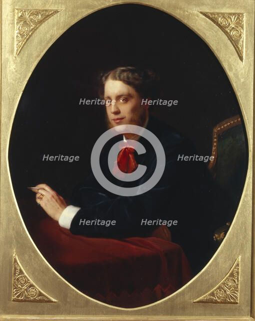 Portrait of Count Nikolay Sergeyevich Stroganov (1836-1905), 1865. Artist: Makovsky, Konstantin Yegorovich (1839-1915)