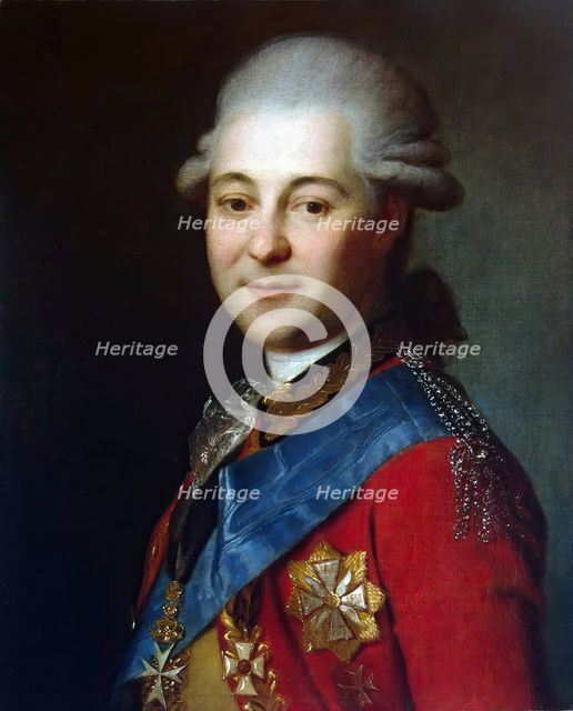 Portrait of Count Semyon Zorich, 1787. Creator: Unknown.