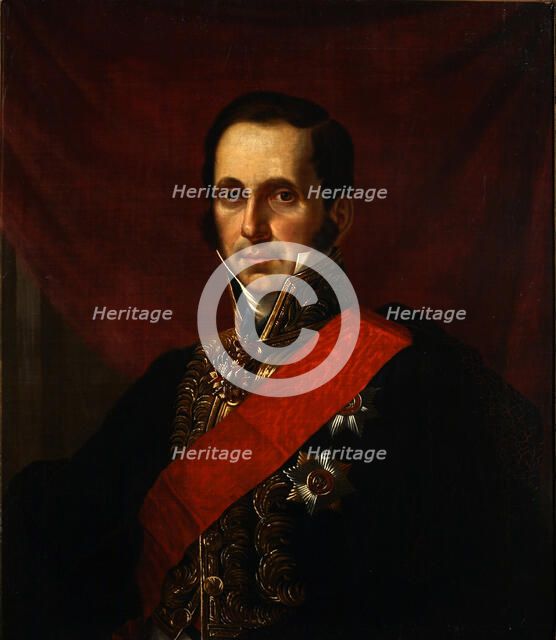 Portrait of Count Sergey Semionovich Uvarov (1786-1855), 1844. Artist: Kaniewski, Jan Ksawery (1805-1867)