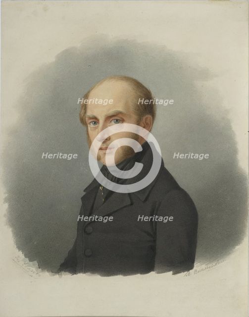 Portrait of Count Sergey Semionovich Uvarov (1786-1855), Early 1840s. Artist: Vasilyevsky, Alexander Alexeyevich (1794-1849)