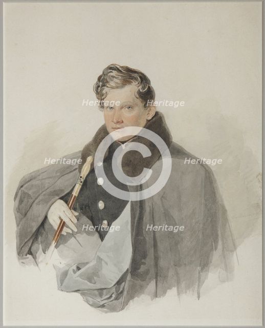Portrait of Count Sergey Vasilyevich Trubetskoy (1815-1859), 1835. Artist: Sokolov, Pyotr Fyodorovich (1791-1848)