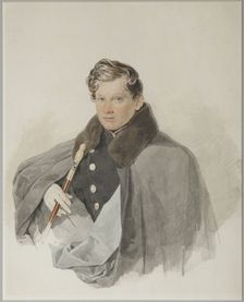 Portrait of Count Sergey Vasilyevich Trubetskoy (1815-1859), 1835. Artist: Sokolov, Pyotr Fyodorovich (1791-1848)