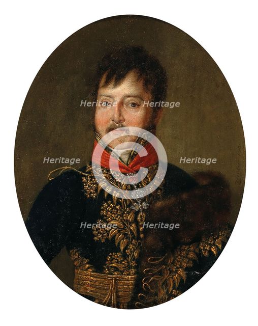 Portrait of Count Stephan Illeshazy (1762-1832), 1817. Creator: Ziegler, Josef (1785-1852).