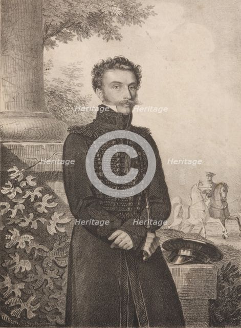 Portrait of Count Paul Khristoforovich Grabbe (1789-1875) , 1820s. Creator: Hampeln, Carl, von (1794-after 1880).