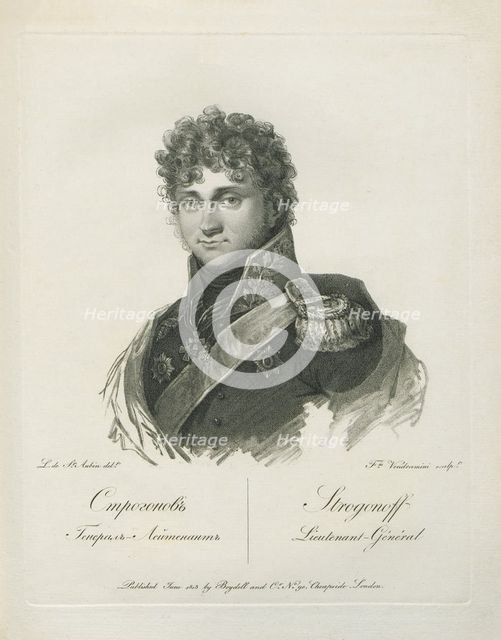 Portrait of Count Pavel Alexandrovich Stroganov (1774-1817), 1813.