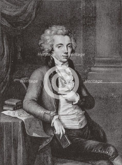 Portrait of Count Pavel Martynovich Skavronsky (1757-1793), 1791. Artist: Morghen, Guglielmo (1758-1833)