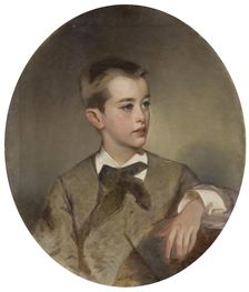 Portrait of Count Pavel Sheremetev as a Child, 1884. Creator: Ivan Makarov