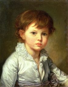 Portrait of Count Pavel Stroganov as A Child, 1778. Creator: Jean-Baptiste Greuze