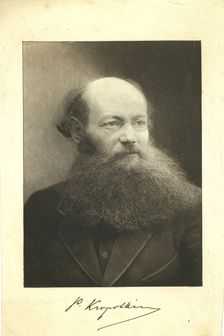 Portrait of Count Peter (Pyotr) Alexeyevich Kropotkin (1842-1921)