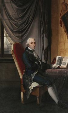 Portrait of Count Pietro Francesco Visconti Borromeo (1747-1823), 1823-1824. Creator: Hayez, Francesco (1791-1882)