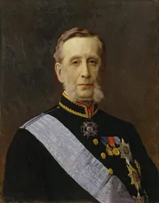 Portrait of Count Piotr Valuyev, 1880. Creator: Ivan Kramskoy
