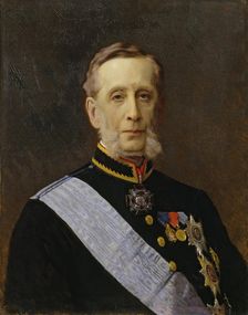 Portrait of Count Piotr Valuyev, 1880. Creator: Ivan Kramskoy